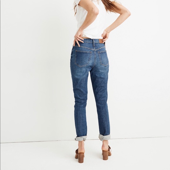 Madewell Denim - PETITE Madewell the High-Rise Slim Boyjean: Eco
